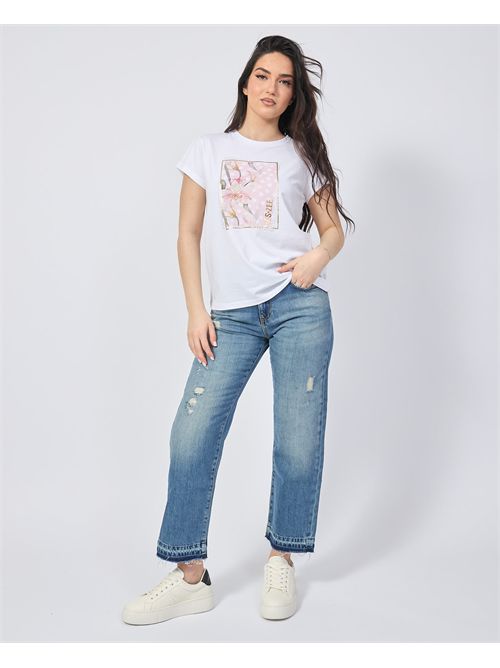 T-shirt girocollo Yes Zee con stampa YES ZEE | T273-S7000101